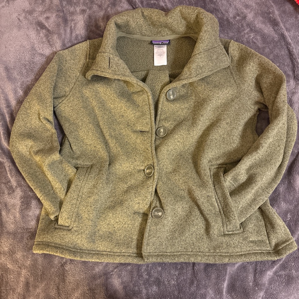 Patagonia Olive Pea Coat